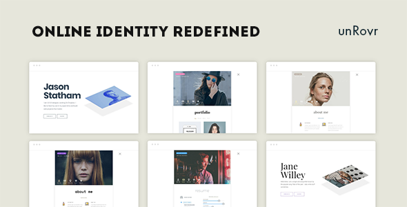 unRovr - Animated vCard WordPress Theme icon
