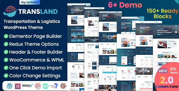 Transportation & Logistics WordPress Theme icon