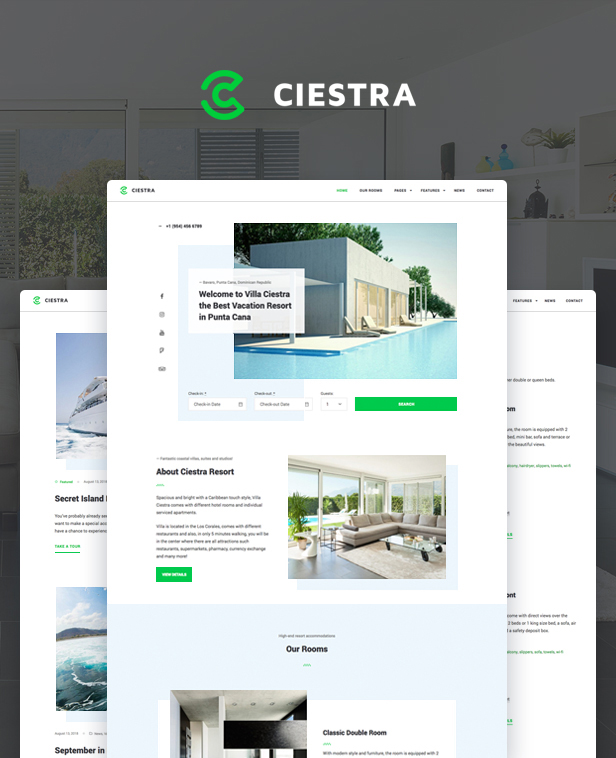 Ciestra - Resort WordPress Theme