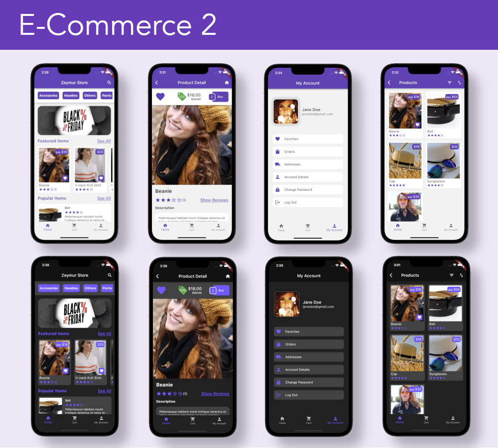 E-Commerce App UI Template 2 for Flutter - 1