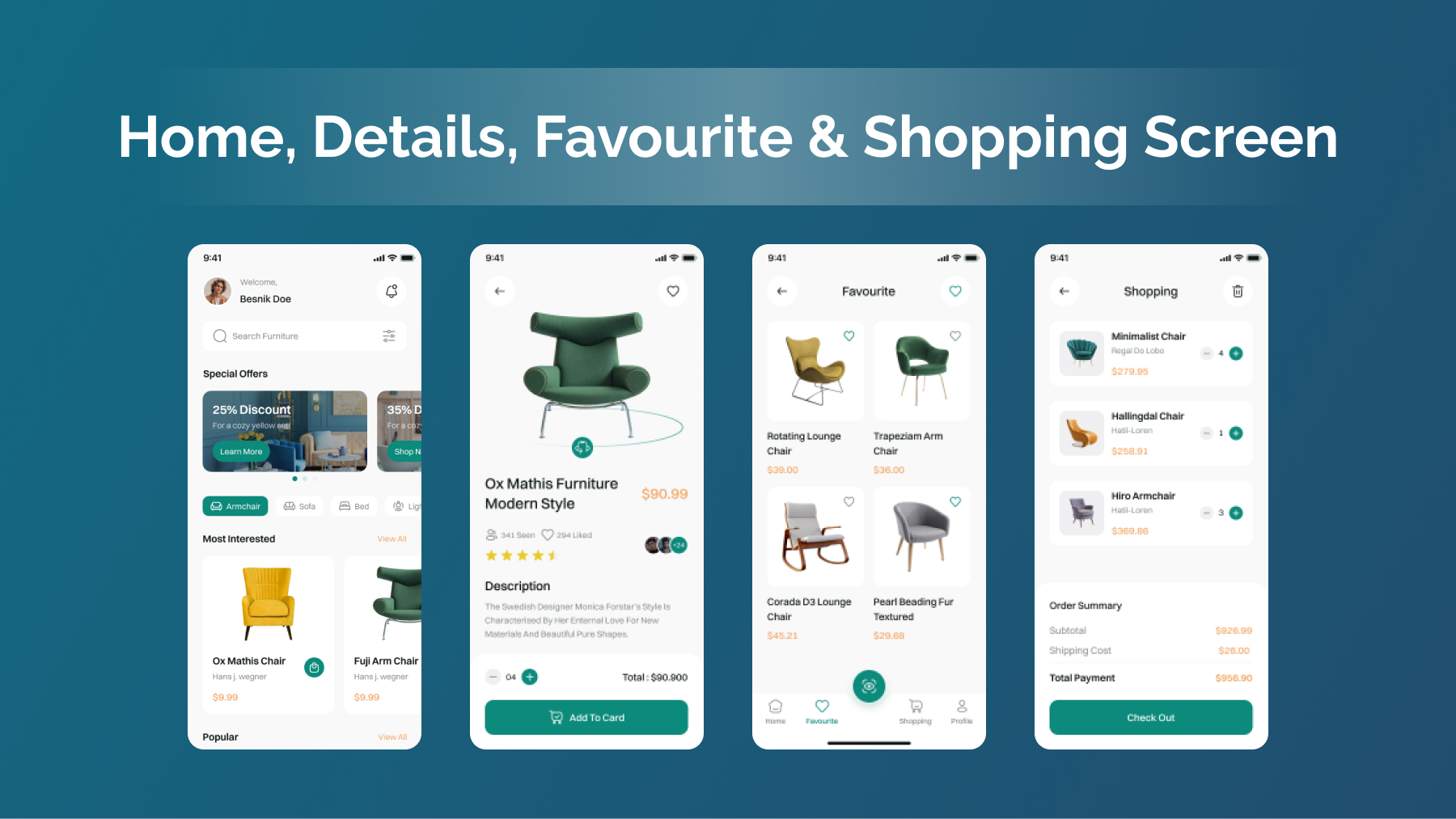 Furniture Store | E Commerce | Flutter iOS/Android App Template - 6