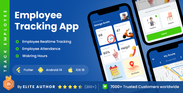 2 Apps | Employee Tracking App | Track Employee | Flutter image