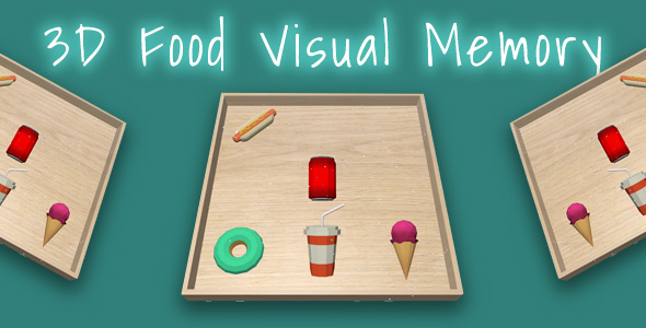 3D Food Memory - Memory Game for Kid icon