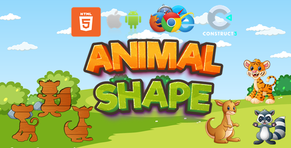 Animal Shape - Game for Kids - Desktop/Mobile - Construct 3 icon