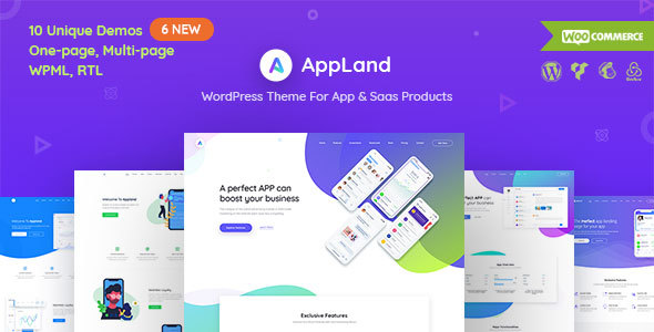 AppLand - WordPress Theme For App & Saas Products icon