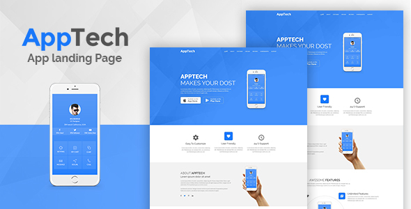 AppTech - App Landing Page WordPress Theme icon