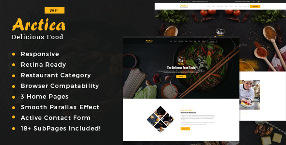 Artica : Restaurant WordPress theme icon