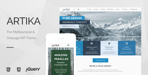 Artika - Multipurpose & Onepage WP Theme icon
