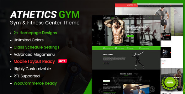 Athetics - Gym Fitness WordPress Theme (Mobile Layout Ready) icon