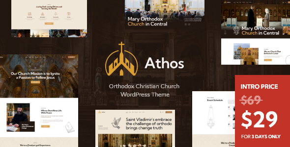 Athos - Orthodox Christian Church WordPress Theme icon