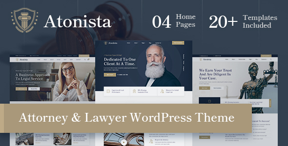 Atonista - Lawyer & Attorney WordPress Theme icon