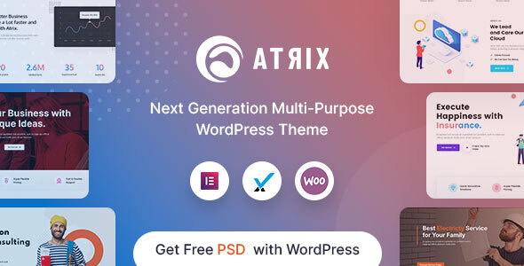 Atrix - Creative Multipurpose WordPress Theme icon