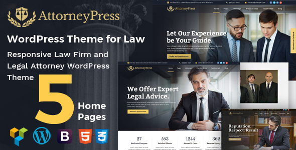Attorney Press - Lawyer WordPress Theme icon