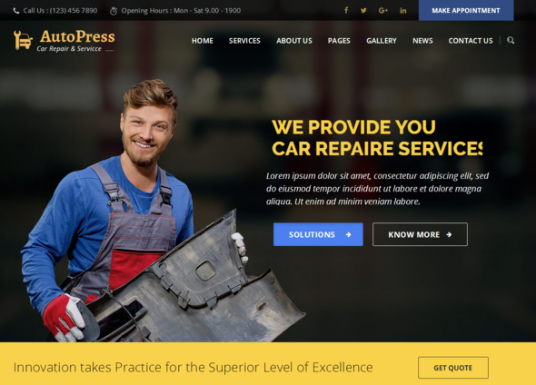 AutoPress - Car Repair & Services WordPress Theme icon