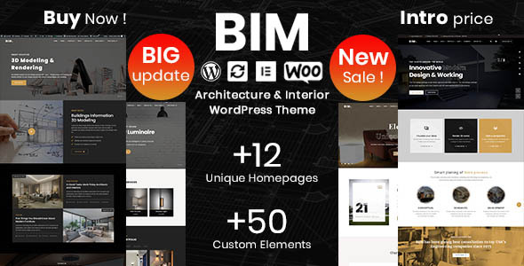 BIM - Architecture & Interior Design Elementor WordPress Theme icon