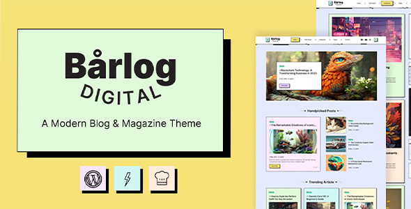 Barlog - A Modern Blog & Magazine Theme icon