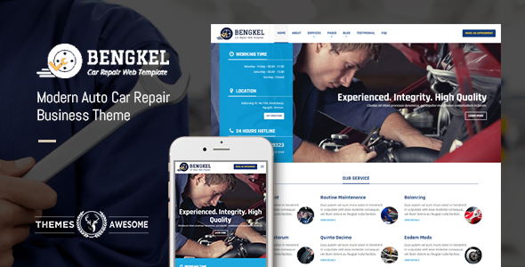 Bengkel - Modern Auto Car Repair Business Theme icon