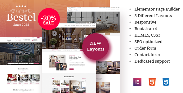 Bestel Hotel WordPress Theme icon