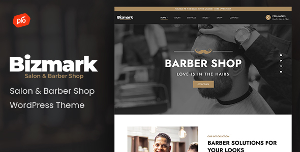 Bizmark - Salon & Barber Shop WordPress Theme icon