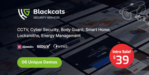 Blackcats - CCTV & Security WordPress Theme icon