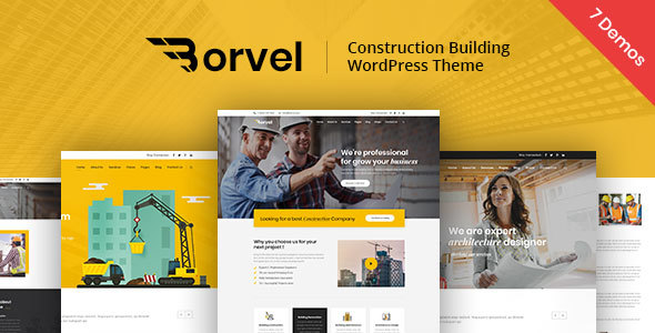 Borvel - Construction Building Company WordPress Theme icon