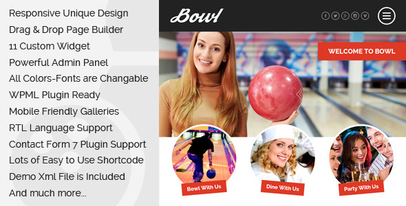 Bowl - Responsive Bowling Center WordPress Theme icon