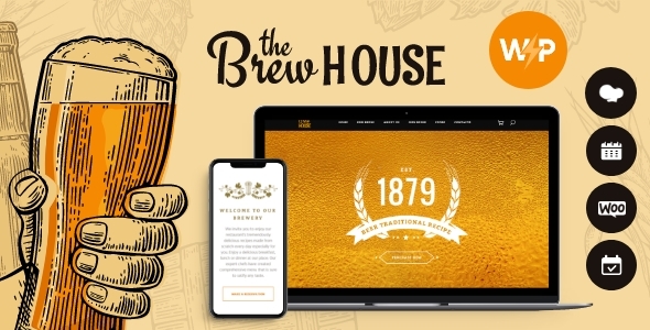 BrewHouse | Brewery / Pub / Restaurant WordPress Theme icon