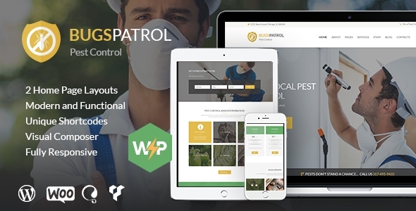 BugsPatrol - Pest & Insects Control Disinsection Services WordPress Theme icon