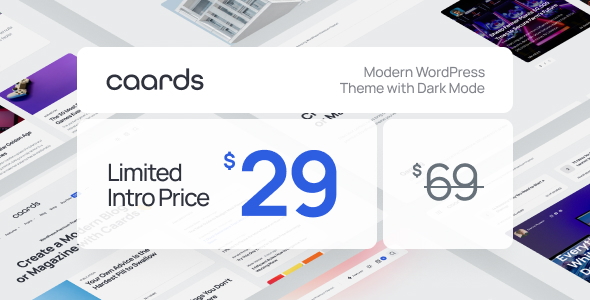 Caards - Modern Blog & Magazine WordPress Theme with Dark Mode icon