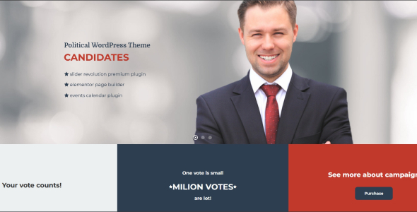 Candidates - Political and Activism WordPress Theme icon