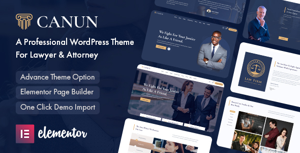 Canun - Lawyer & Attorney WordPress Theme icon