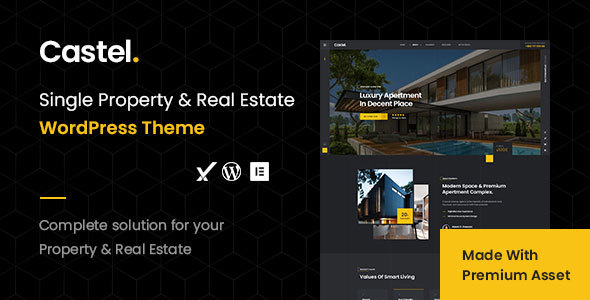 Castel – Single Property & Real Estate WordPress Theme icon