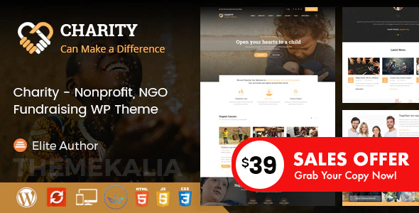 Charity - Nonprofit and Fundraising WordPress Theme icon