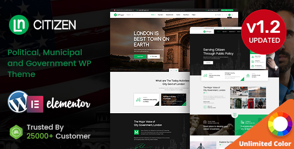 CityZen - Municipal and Government WordPress Theme + RTL icon