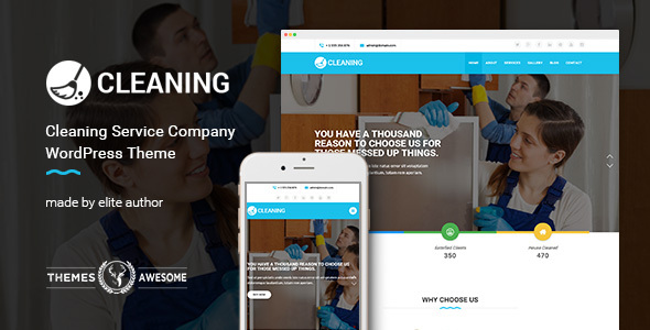Cleaning Service Company WordPress Theme icon