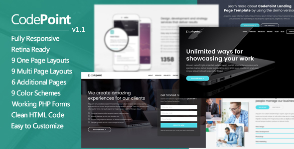 CodePoint - Multi-Purpose Landing Page WordPress Theme icon