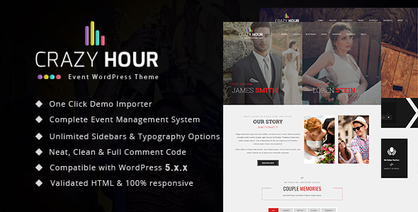 Crazy Hour - Event Management WordPress Theme icon