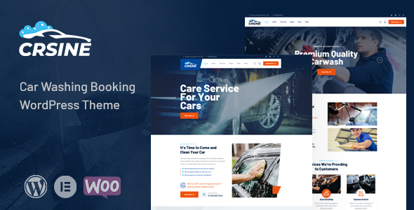 Crsine - Car Washing Booking WordPress Theme icon