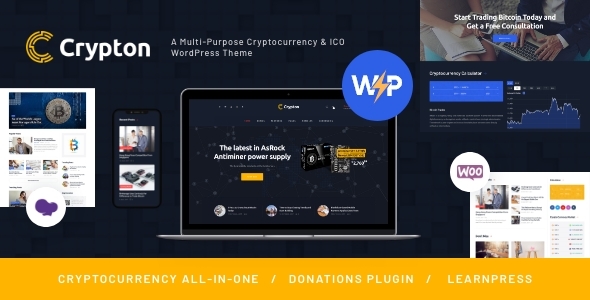 Crypton | A Multi-Purpose Cryptocurrency & ICO WordPress Theme icon