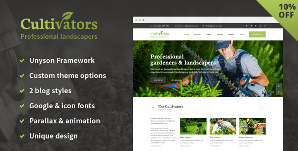 Cultivators - WordPress Gardening Design icon
