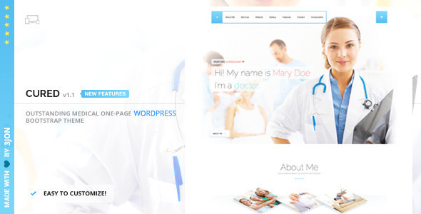 Cured - One Page Medical Doctor WordPress Theme icon