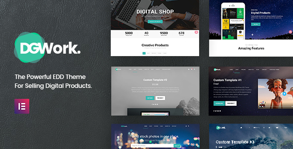 DGWork - Responsive Digital Shop & Market Easy Digital Downloads Theme icon
