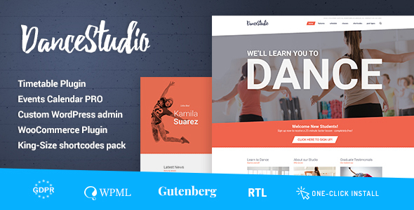 Dance Studio - WordPress Theme for Dancing Schools & Clubs icon