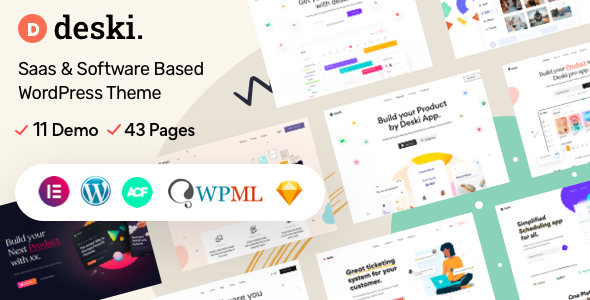 Deski - Modern Saas & Software landing page WordPress theme icon