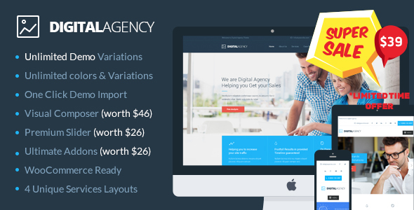 Digital Agency - SEO / Marketing WordPress Theme icon
