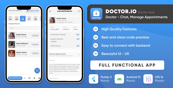 Doctor.io : Doctor App for Doctors Appointments Managements, Online Diagnostics image