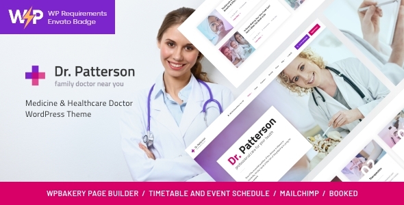 Dr.Patterson | Medicine & Healthcare Doctor WordPress Theme icon
