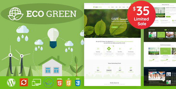 Eco Green - WordPress Theme for Environment and Renewable Energy Company icon