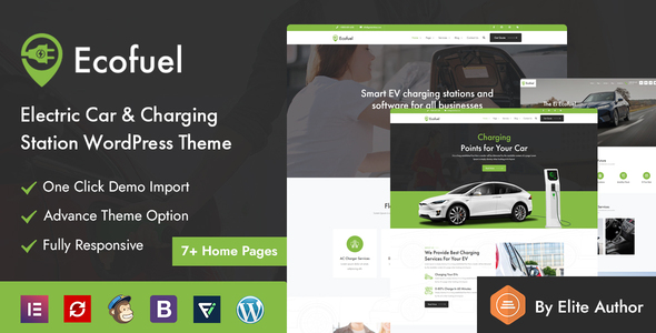 Ecofuel - Electric Car & Charging Station WordPress Theme icon