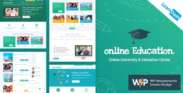 Education Center | LMS Online University & School Courses Studying WordPress Theme icon